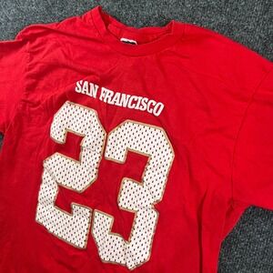 San Francisco 49ers T-Shirt Mens Small Red #23 Christian McCaffrey Football NFL